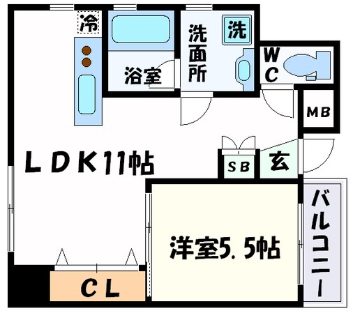 三ノ宮駅 徒歩7分 4階の物件間取画像